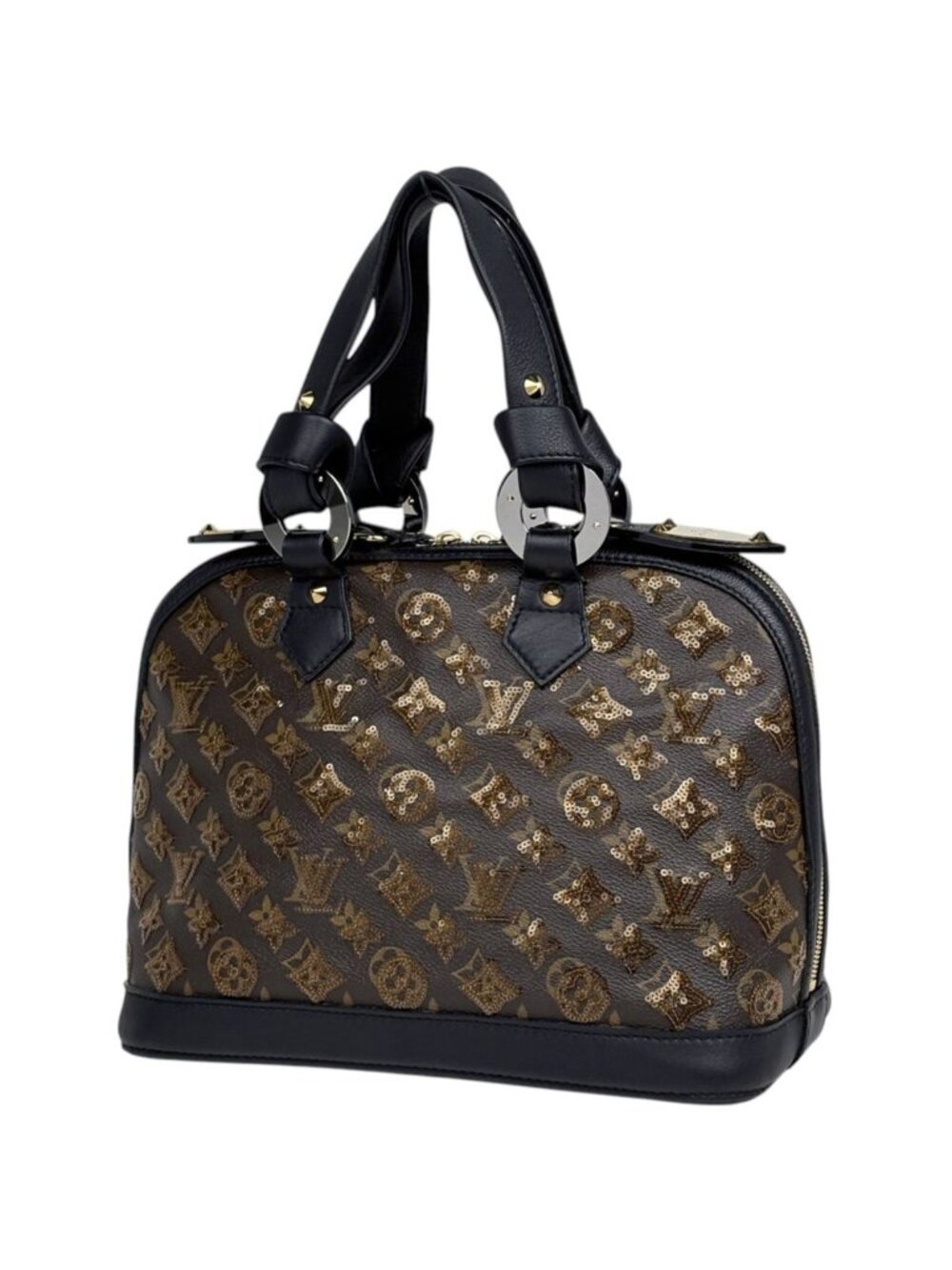 Louis Vuitton Alma Handbag Ambre Monogram Eclipse